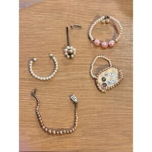 VTG Tammy Doll IDEAL 1960s Pearl Necklace accessories Marked Japan Purse VHTF